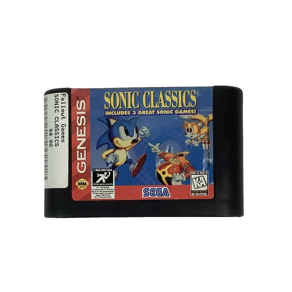 Sega Genesis  - Sonic Classic 3-in-1 + Sonic The Hedghog 2